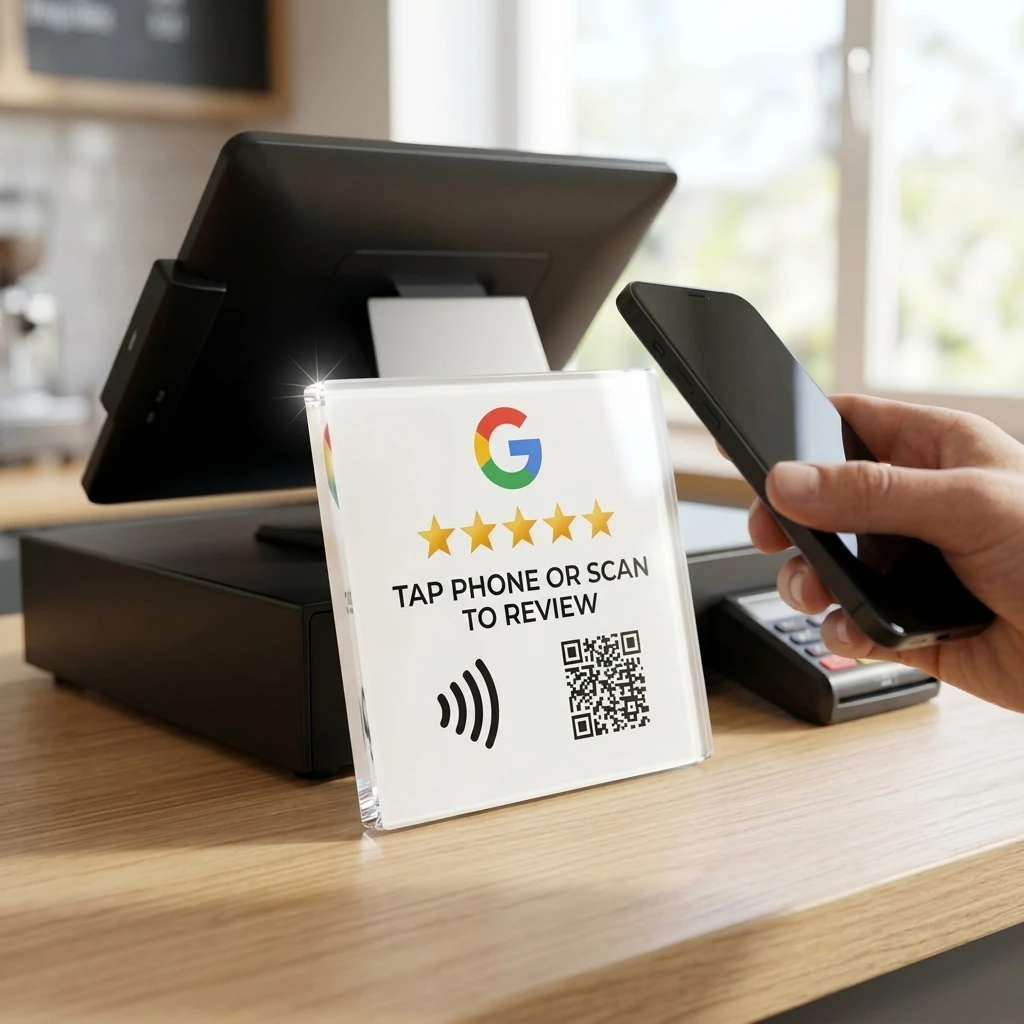 High-Gloss Acrylic POS Tap Badge
